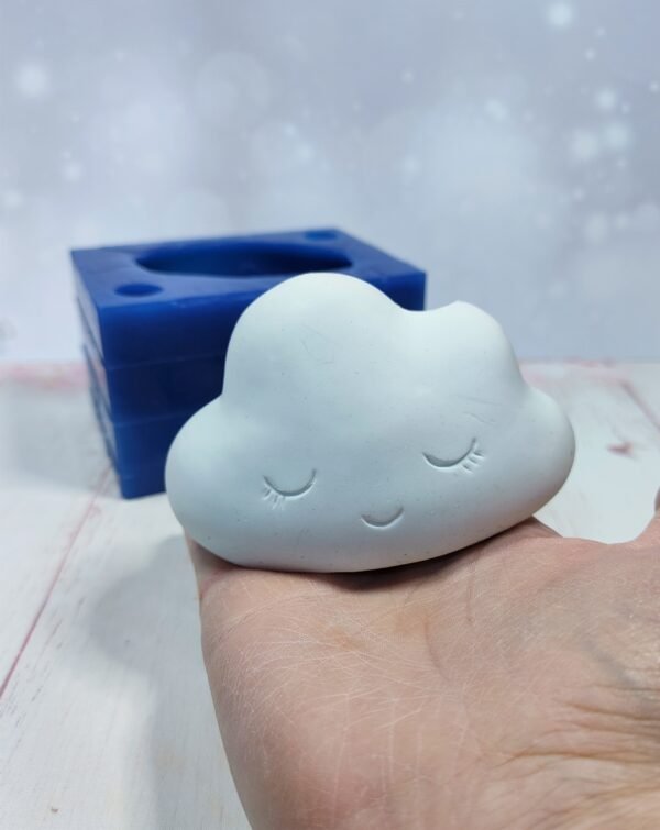 Stampo in silicone Nuvola 3D profumatore per creazioni in resina e gesso - immagine 5