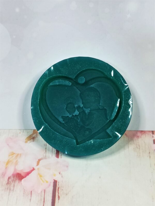Stampo in silicone Comunione Bimbo cuore con eucarestia per creazioni in resina e gesso - immagine 5