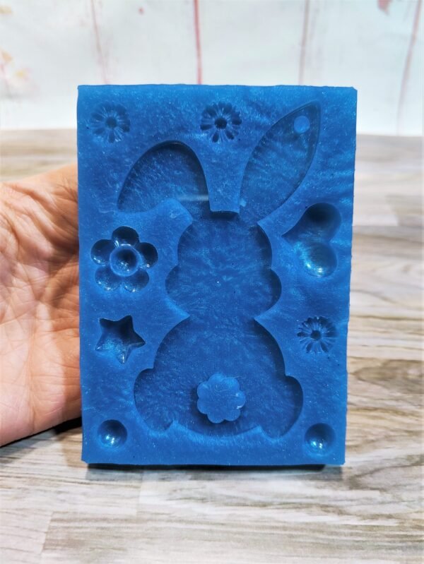 Stampo in silicone Coniglio pasquale per creazioni in resina e fimo