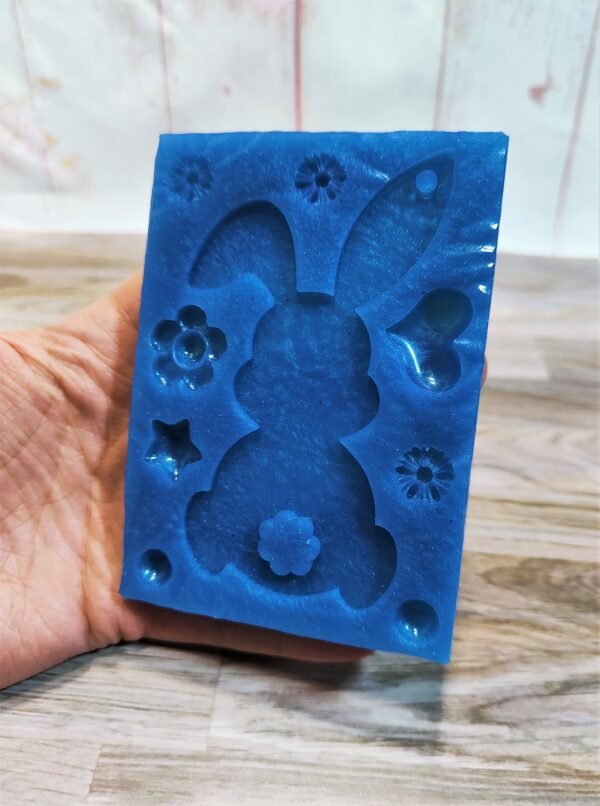 Stampo in silicone Coniglio pasquale per creazioni in resina e fimo - immagine 8