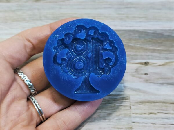 Stampo in silicone numero 18 albero della vita con farfalla per creazioni in resina, fimo e gesso - immagine 8