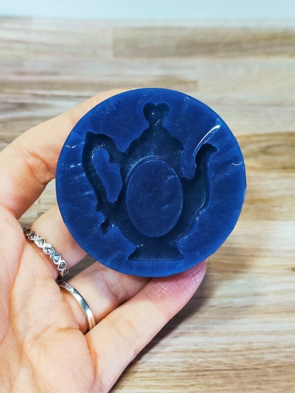 Stampo in silicone Teiera cornice per creazioni in resina e fimo - immagine 3