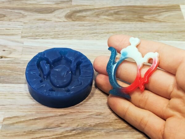 Stampo in silicone Teiera cornice per creazioni in resina e fimo