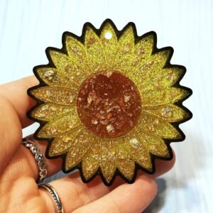 Stampo in silicone Girasole 7 CM per creazioni in resina e fimo