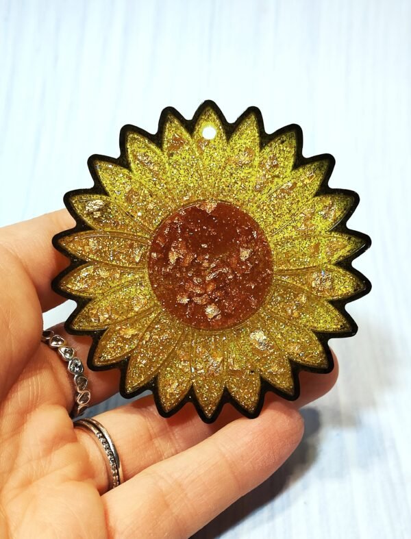 Stampo in silicone Girasole 7 CM per creazioni in resina e fimo