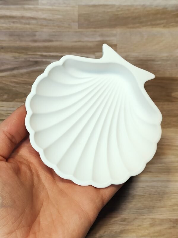 Stampo in silicone Conchiglia Vassoio Svuotatasche per creazioni in resina e gesso - immagine 3