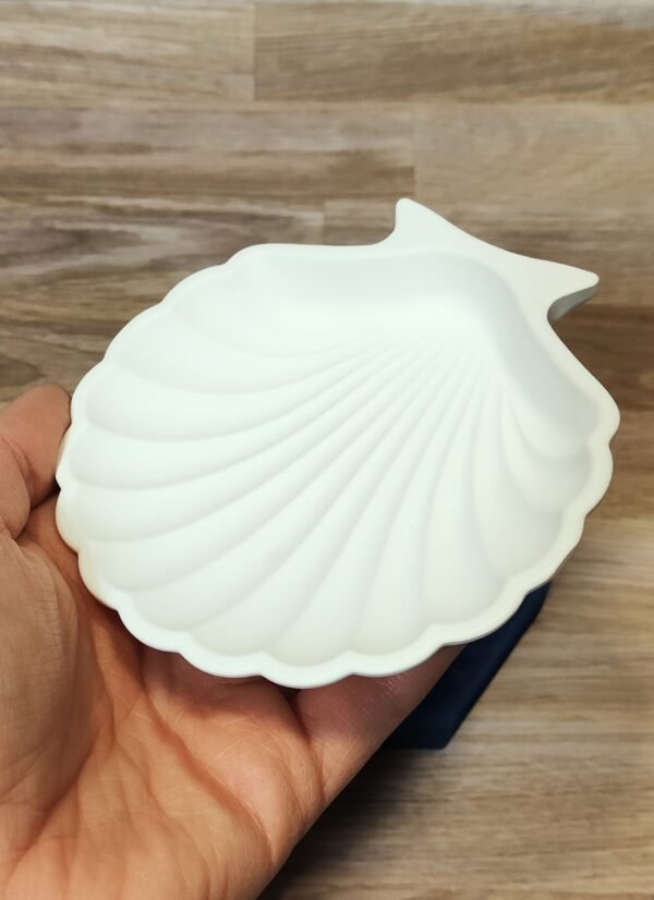 Stampo in silicone Conchiglia Vassoio Svuotatasche per creazioni in resina e gesso - immagine 2