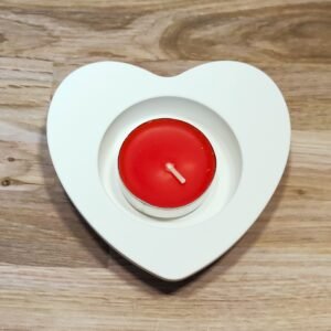 Stampo in silicone Cuore Portacandele per creazioni in resina e gesso