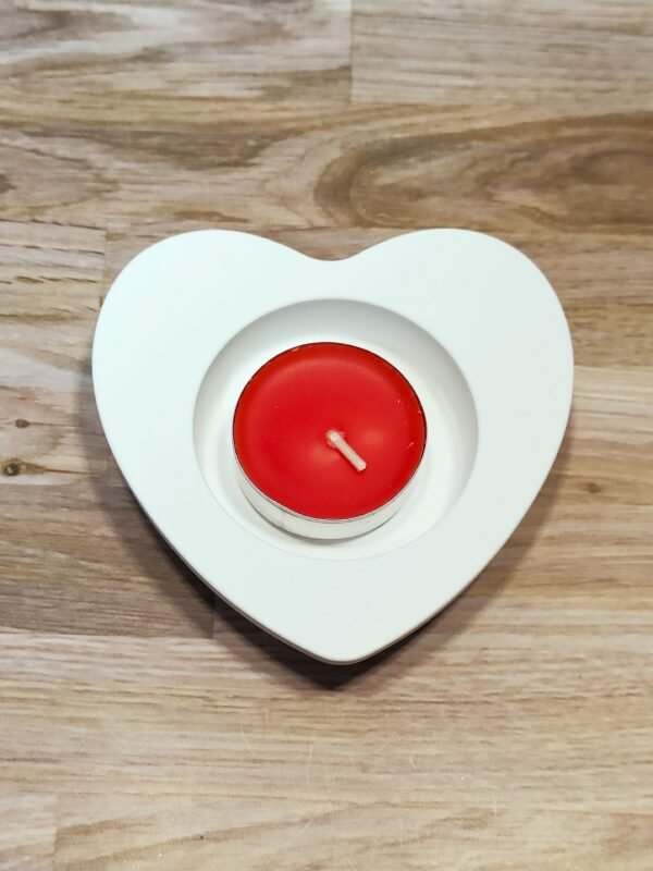 Stampo in silicone Cuore Portacandele per creazioni in resina e gesso