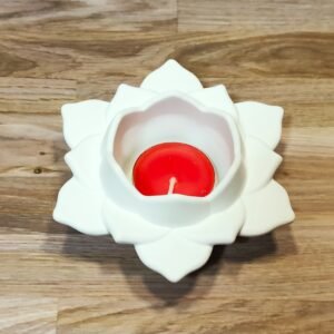 Stampo in silicone Portacandele Fiore di loto per creazioni in resina e gesso