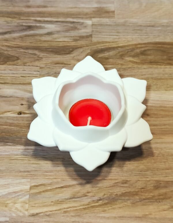 Stampo in silicone Portacandele Fiore di loto per creazioni in resina e gesso