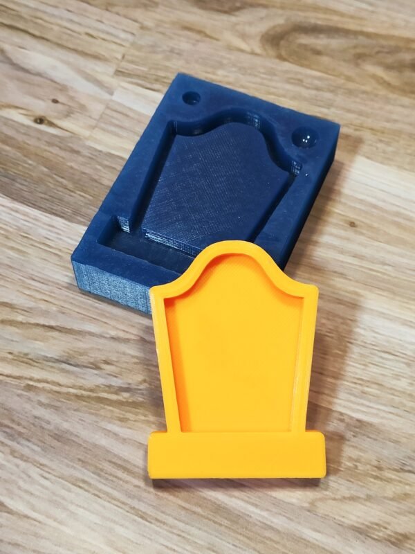 Stampo in silicone Lapide Shaker per creazioni in resina e fimo - immagine 2