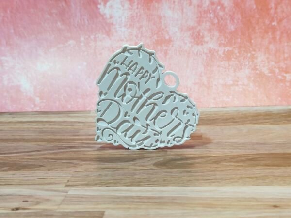 Stampo in silicone Cuore Festa della mamma con frase per creazioni in resina, gesso e paste polimeriche - immagine 3