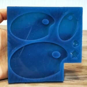 Stampo in silicone Tavolozza Pittore 3 dimensioni per creazioni in resina, fimo e gesso