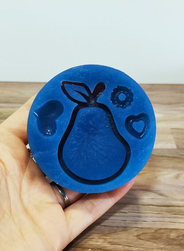 Stampo in silicone Frutta Pera shaker per creazioni in resina e resina uv