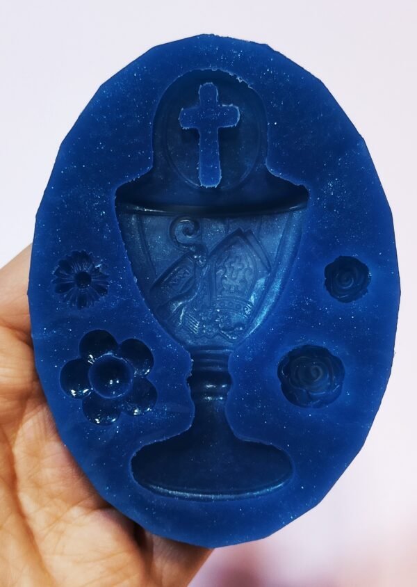 Stampo Calice Comunione in silicone per creazioni in resina, fimo e gesso - immagine 6
