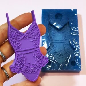 Stampo in silicone Corsetto con fiori per creazioni in resina, fimo e gesso