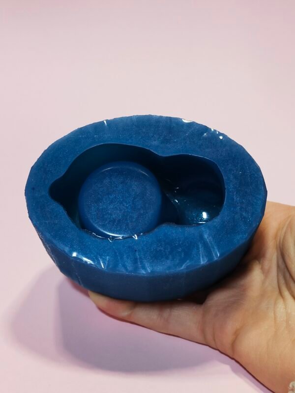 Stampo Coniglio Porta ovetto - Portacandele in silicone per creazioni in resina e gesso - immagine 7
