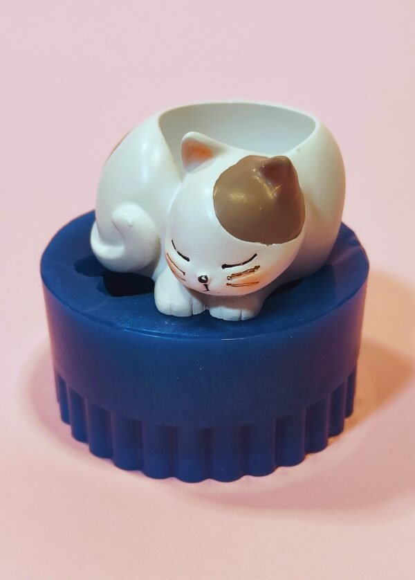 Stampo in silicone Gatto Portacandele per creazioni in resina e gesso - immagine 6