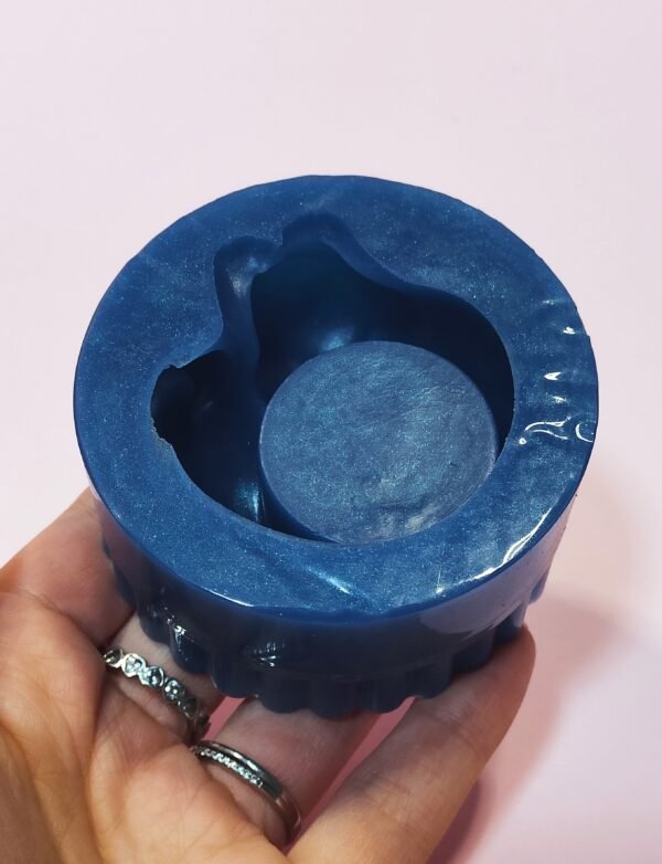 Stampo in silicone Gatto Portacandele per creazioni in resina e gesso - immagine 2