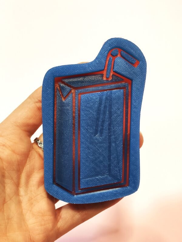 Stampo in silicone Cartone del succo Shaker con cannuccia per creazioni in resina e fimo