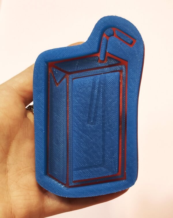 Stampo in silicone Cartone del succo Shaker con cannuccia per creazioni in resina e fimo - immagine 3