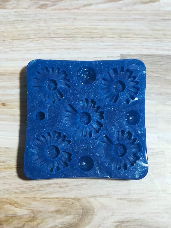 Stampo in silicone Fiori Margherita per creazioni in resina e fimo 5pz - immagine 2