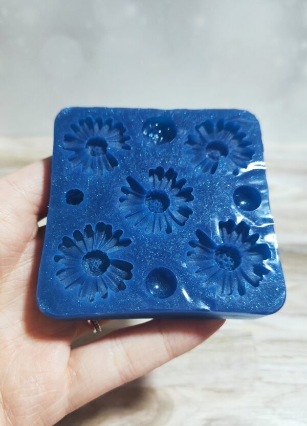 Stampo in silicone Fiori Margherita per creazioni in resina e fimo 5pz - immagine 6