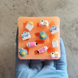 Stampo in silicone Scuola back to school, matite, libri, cartella, zaino per creazioni in resina e fimo
