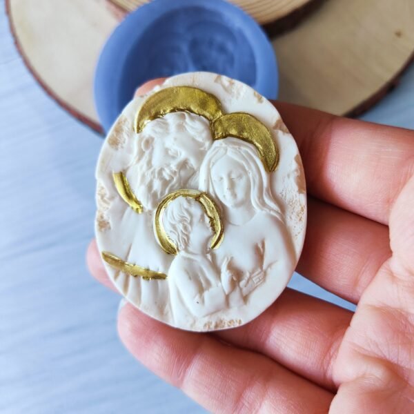 Stampo Natività Gesù Bambino in silicone per creazioni in resina, gesso, fimo