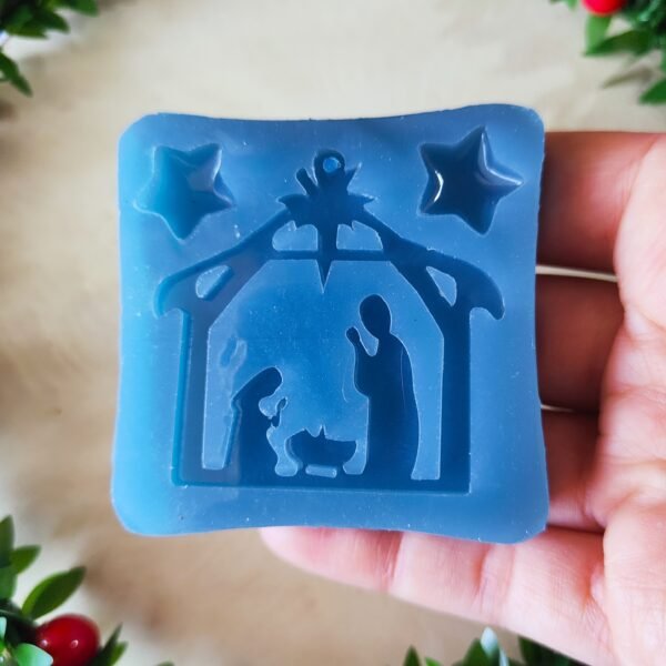 Stampo Presepe in silicone per creazioni in resina e fimo