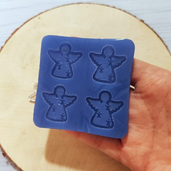 Stampo in silicone Angioletti 4pz per creazioni in resina e fimo - immagine 5