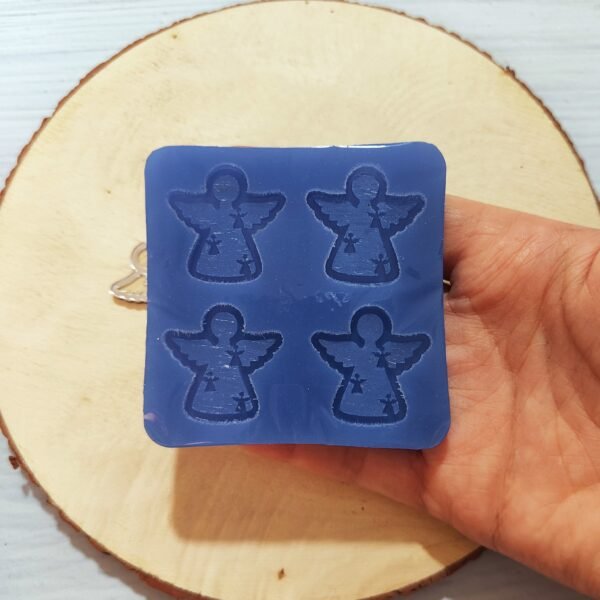 Stampo in silicone Angioletti 4pz per creazioni in resina e fimo - immagine 6