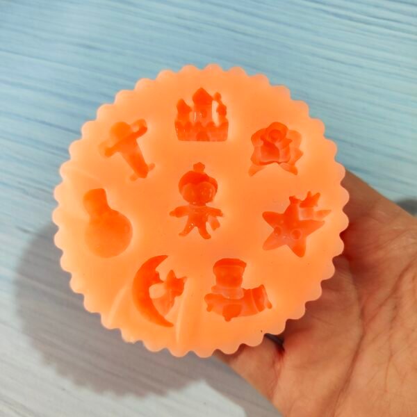 Stampo in silicone Piccolo Principe 8 pz per creazioni in resina e fimo - immagine 8