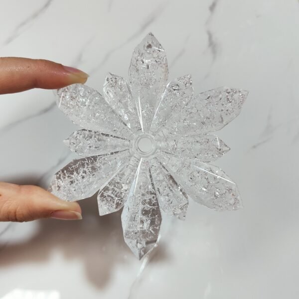 Stampo Fiocco di Neve Grande 12 CM in silicone per creazioni in resina e gesso - immagine 2