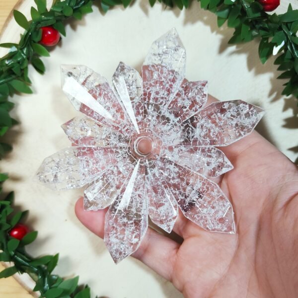 Stampo Fiocco di Neve Grande 12 CM in silicone per creazioni in resina e gesso