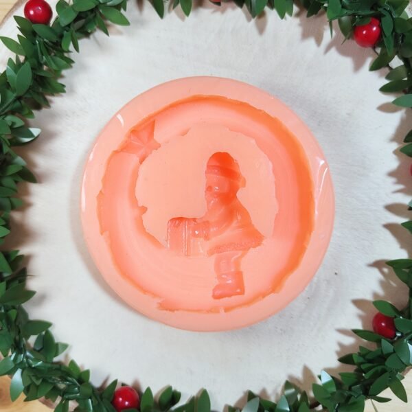 Stampo in silicone Babbo Natale su tronco per decorazioni e creazioni in resina e gesso - immagine 5