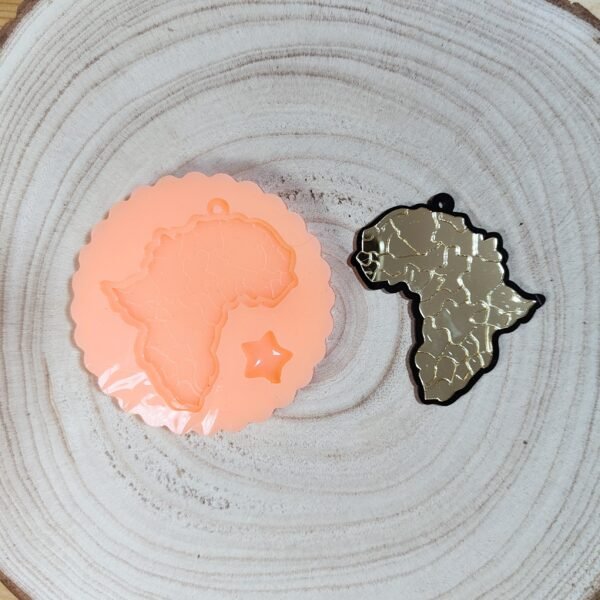 Stampo in silicone Africa per creazioni in resina e fimo - immagine 6