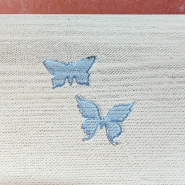Stampo in silicone Farfalle 2pz per creazioni in resina e fimo - immagine 2