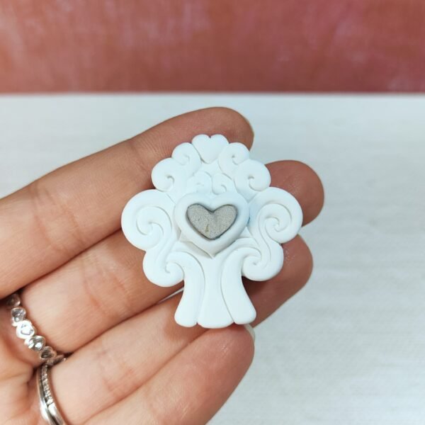 Stampo in silicone Albero della Vita con cuore per creazioni in resina, gesso, paste polimeriche - immagine 7