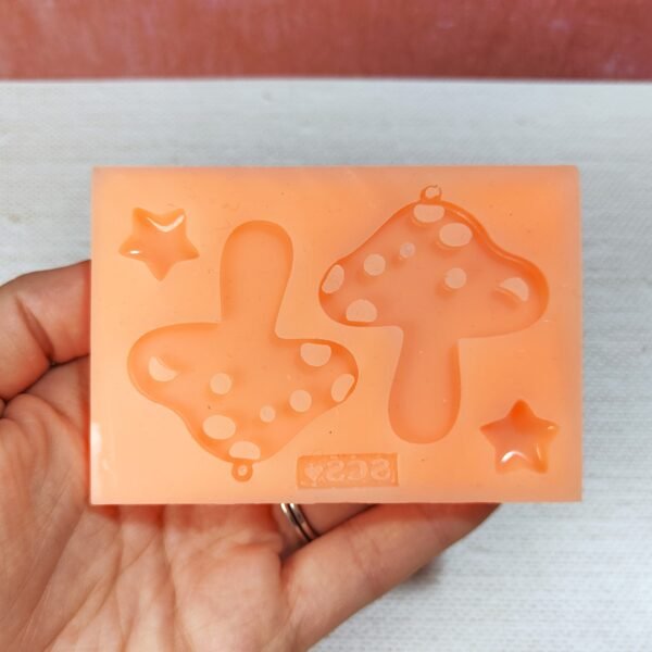 Stampo in silicone Fungo per creazioni in resina e fimo