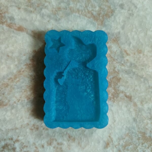 Stampo Strega con Gatto in silicone per creazioni in resina e paste polimeriche - immagine 2