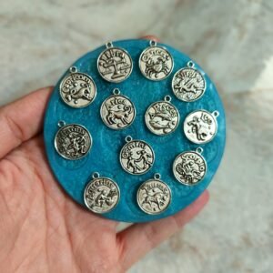 Stampo Segni Zodiacali Ciondoli 2 cm in silicone per creazioni in resina e paste polimeriche