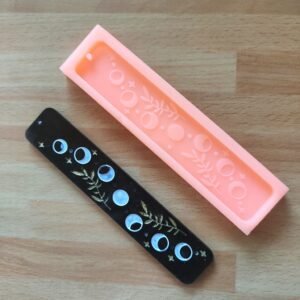 Stampo Segnalibro Fasi lunari in silicone per creazioni in resina, gesso, paste polimeriche, sapone e cera