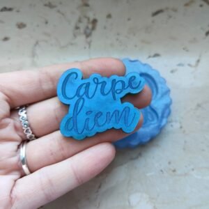 Stampo Carpe Diem 5 CM in silicone per creazioni in resina, gesso, paste polimeriche, cera e sapone