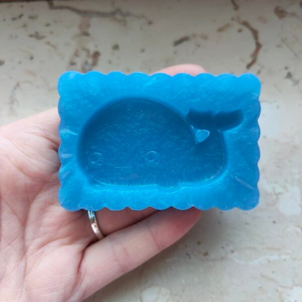 Stampo Balena in silicone 6x4 CM per creazioni in resina, gesso, paste polimeriche, sapone e cera - immagine 5
