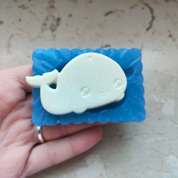 Stampo Balena in silicone 6x4 CM per creazioni in resina, gesso, paste polimeriche, sapone e cera - immagine 6
