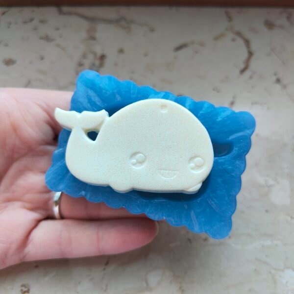 Stampo Balena in silicone 6x4 CM per creazioni in resina, gesso, paste polimeriche, sapone e cera - immagine 7