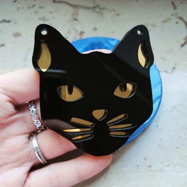 Stampo Pantera 7x8 cm in silicone per creazioni in resina, gesso, sapone, cera e paste polimeriche - immagine 3