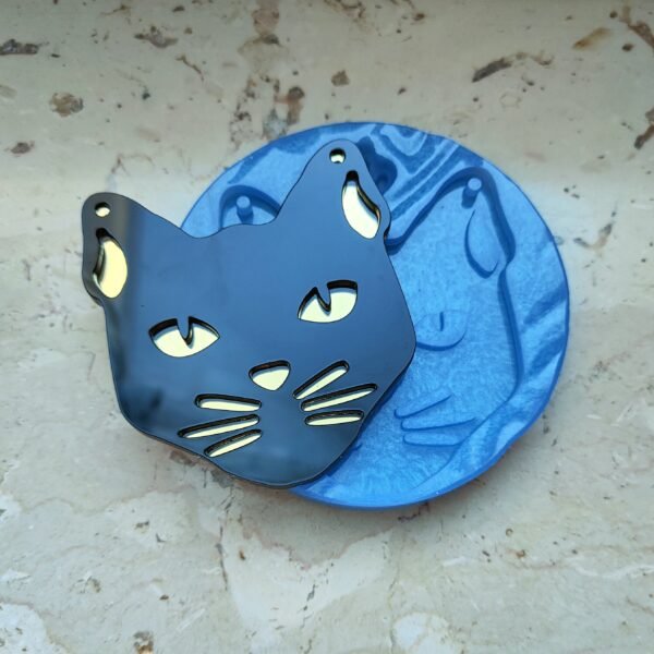 Stampo Pantera 7x8 cm in silicone per creazioni in resina, gesso, sapone, cera e paste polimeriche - immagine 5
